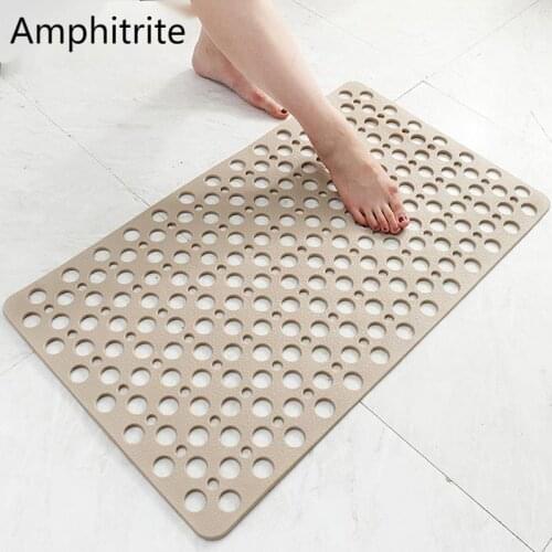 Bathroom Mat With Suction Bath Mat On The Creative Floor Anti-slip Hollow Pillow Bathroom Home Decoration Accessories Modern