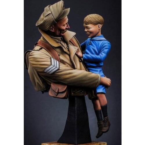 Scale Models 1/ 10 ancient man bust figure Historical Resin Model