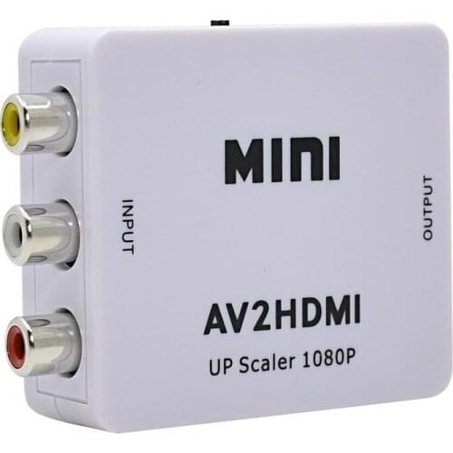 Mini AV to HDMI Video Converter AV2HDMI RCA AV HDMI CVBS to HDMI Adapter For PS3 PS4 PC DVD Projector 720/1080p UP Scaler