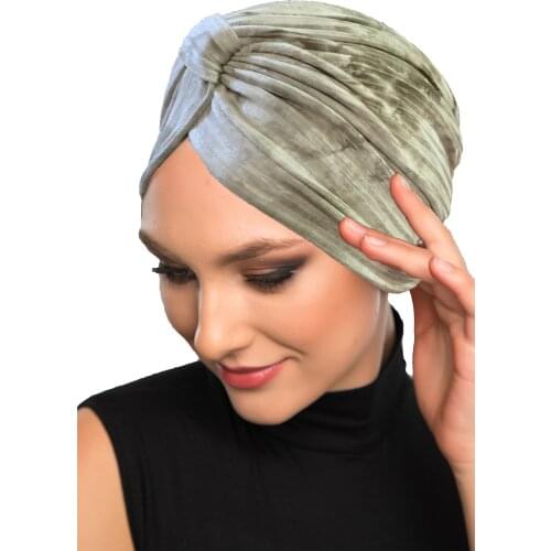 Patterned Pleated Cross Banded Combed Cotton Lined 2021 Summer Season Women Hijab Scarf Bonnet
