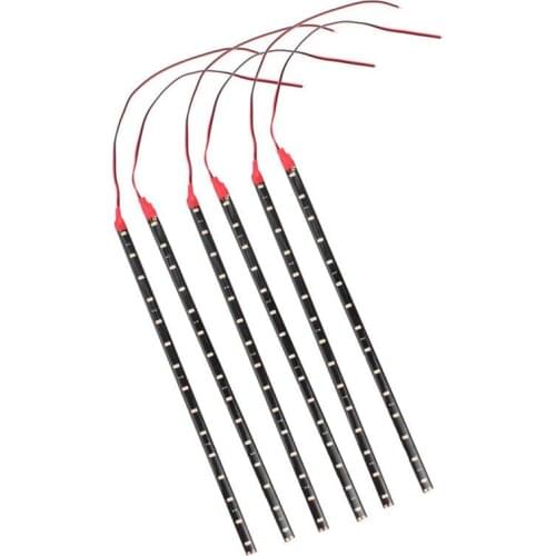 New 6Pcs/set Waterproof Multi Color DC12V Motor LED Strip Underbody Light For Car Motorcycle