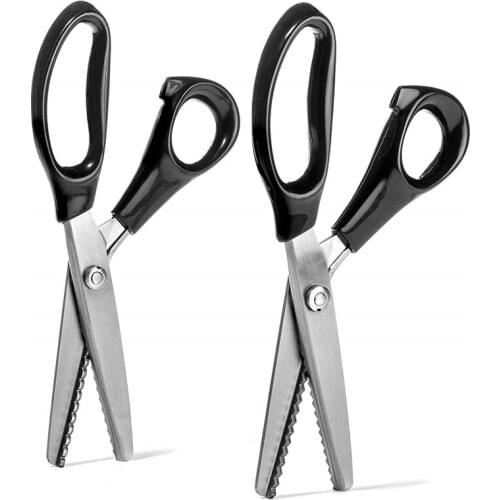 Tailors Scissors Dressmaking Sewing Scissors Cutter Fabric Leather Zig Zag Pinking Scissor Shear Tool Sewing Accessories Supply