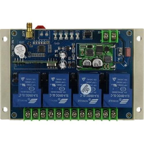 12-48V 433Mhz Single-Channel Remote Control Switch For DC Motors Water Pumps, Rolling Shutters, Electric Lights