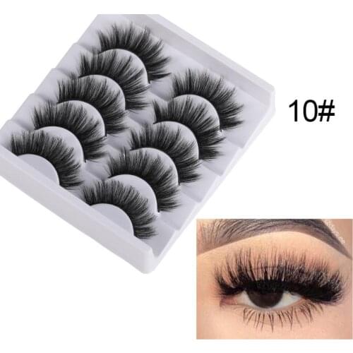 3 /5 Pairs Fake eyelashes Waterproof Magnetic Eyeliner With Eyelashes Tweezer Long Lashes Kit Set Makeup cosmetic Accessories