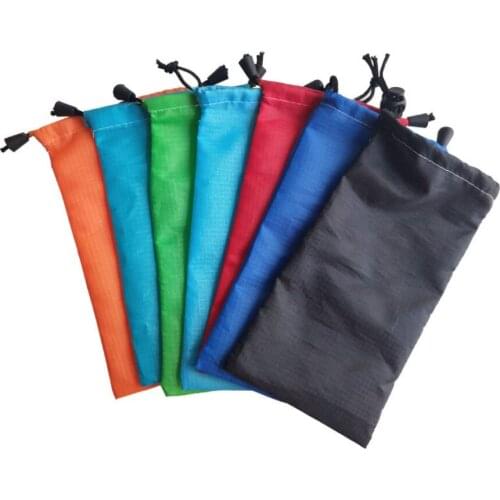 High quality polyester laundry drawstring bag pouch wholesale custom polyester fabric cosmetic storage and packaging bag