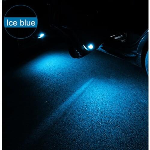 QHCP Car LED Door Lights Projector Welcome Shadow Light Decorative Lamp Dark Blue Ice Blue White Colors For Lexus IS250 200T 300