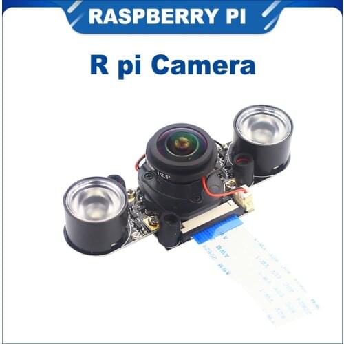 ITINIT R60 Raspberry Pi 3B/3B+/4 Camera 5MP Fish Eye Focus Adjustable Night Vision Auto Switch Day-Night IR-CUT Camera