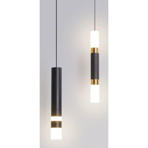 Nordic Pendant Light Dual Light Sources Shine Up And Down Droplight Fixture Kitchen Dining Room Shop Bar Counter Decoration