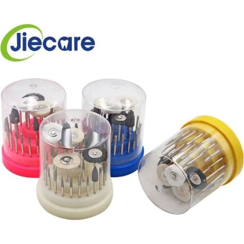 41 PCS(with box) Dental Lab Silicone Rubber Rotary Tungsten Steel Polishing Burs Teeth Whitening Dentist Equipment Free Shipping
