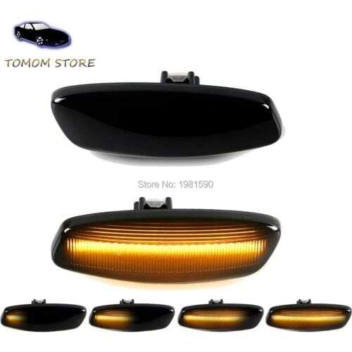 Led dynamic side marker water flowing turn signal blinker lgiths for Peugeot 207 308 3008 5008 RCZ Partner car styling