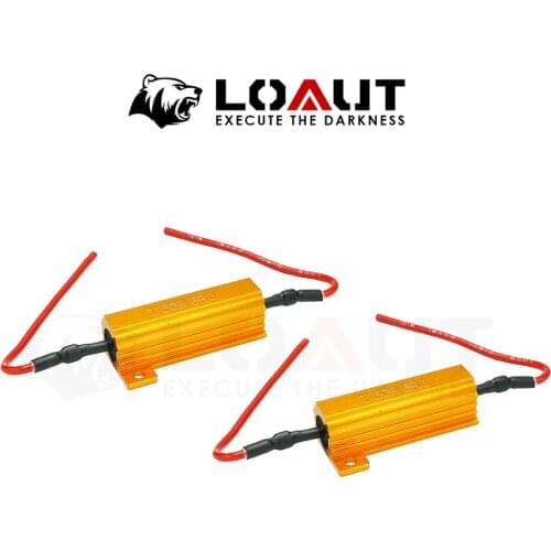 2 Pieces 50W 8 Ohm Flash Rate Load Resistors LED Turn Signals Indicator