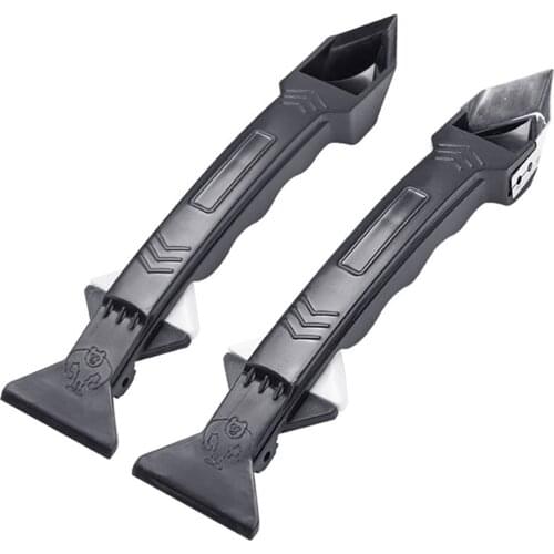 3 in 1 Silicone Remover Sealant Smooth Scraper Caulk Finisher Grout Kit Multifunctional Rubber Shovel Silicone Remover Dropship