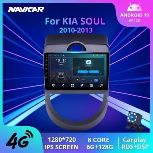 2 Din Android 10 Car Radio For KIA SOUL 2010 2011 2013 Car Multimedia Video Player Radio GPS Navigation Stereo Bluetooth DVD