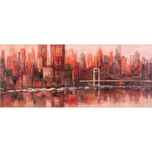 Free Shipping One Panel Modern Home Decoration Wall Art impression Bridge Oil Painting Pictures Canvas painting