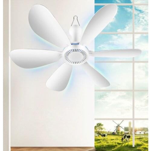 AC 220V 20W 6 Leaves 16.5inch Silent Household Dormitory Bed Hanging Fan ON OFF Switch Ceiling Fan Energy Saving Cooling N7MC