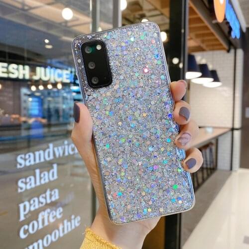Glitter Bling Tpu Soft Case For Samsung Galaxy S20 S21 S10 Plus Note 8 9 10 20 A21S A31 A41 A51 A71 A81 A91 A42 Cover