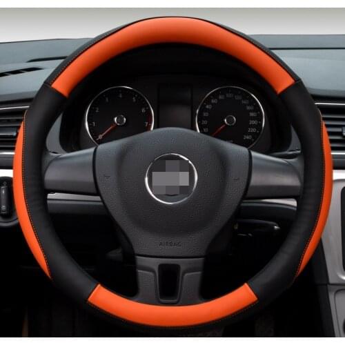 Car Steering-wheel Cover 38CM Micro Fiber Leathe Universal Sport styling Auto Steering Wheel Covers Anti-Slip 15 inches rav4