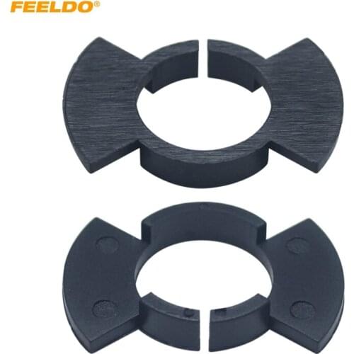 FEELDO 2x H1 LED Headlight Bulb Base Holders For Honda Odyssey CRV Prelude RSX Styling LED light Clip Retainer Clip Adapter