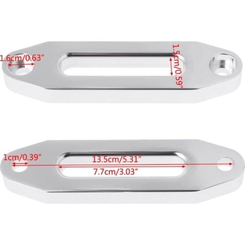 4000lbs Alumimum Hawse Fairlead For Synthetic Winch Rope Cable Lead SUV ATV UTV