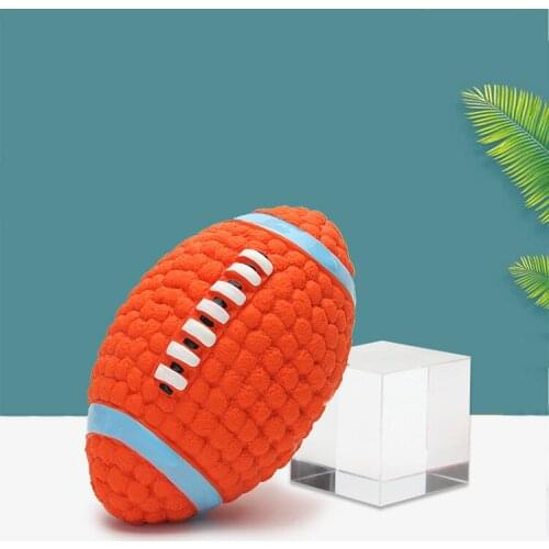 Dog Toy BallDog Molar Teeth Cleaning Teeth Sounding Toy Pet Rugby Football Pet Products Dog Toys for Small Large Dogs