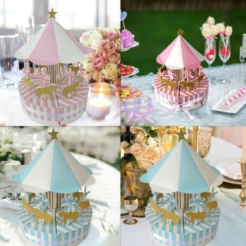 Carousel Candy Box Fashionable and Lovely Work Exquisite Creative Sweet Wedding Birthday Party Decoration Guest Favors Gifts