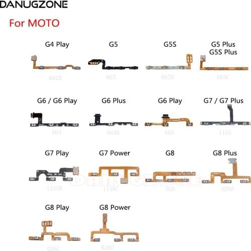 Power Button Switch Volume Button Mute On / Off Flex Cable For Motorola MOTO G8 Plus Play Power G7 G6 G5 G5S G4