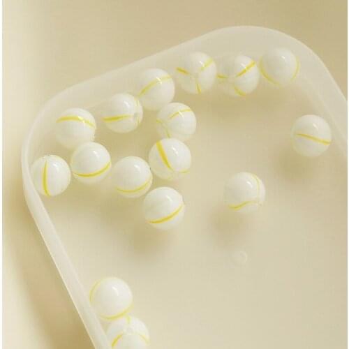 Cool lemon candy Japanese lovely hollow glass beads DIY jewelry accessories and earrings hand made materials