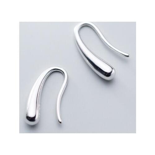 Fashion Creative Geometry Water Drop Small Cute Earrings With Smooth Surface For Women Girl Gifts Jewellery SAE479
