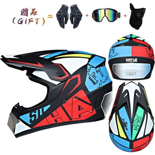 Motorcycle Helmet Full Face Racing Motorcycle Safety Breathable Unisex Lightweight ABS Shell Off-road Downhill mountain helmet