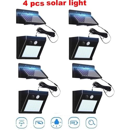 30 LED High Power Solar Wall lamp PIR Motion Sensor LED Street Light Outdoor Waterproof Energy Saving Garden Yard Security Night