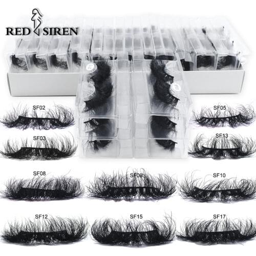 Mink Lashes 25mm Fluffy Messy 3d Eyelashes Wholesale 4/10/30/50/100 pcs / Lot Long Thick Mink Eyelashes Makeup