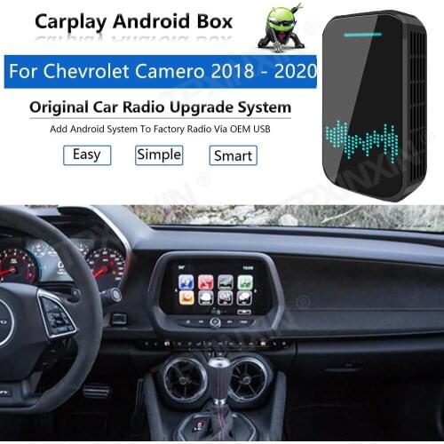 Upgrade Radio Carplay Android Auto Audio For Chevrolet Camero 2018-20 Apple Wireless AI Box Car Multimedia Player GPS Navi unit