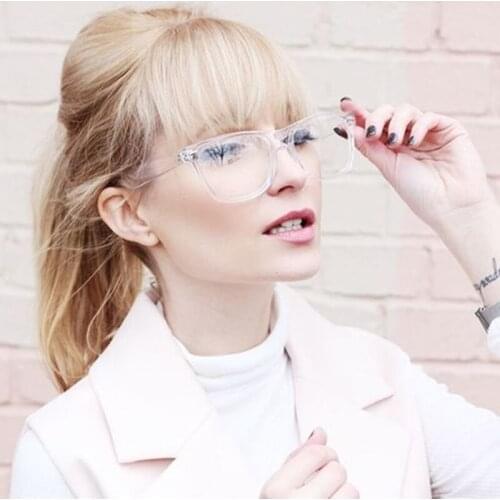 Retro mens Transparent glasses clear lenses PC Comotuer Square eyeglasses frames for women reading eyewear male Spectacle