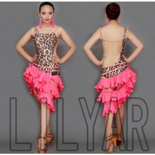 New Latin Dance Dress Competition Dress Costumes Skirt Performing Dress Adult Customize Children Red Matador Skirt Split Skirtes