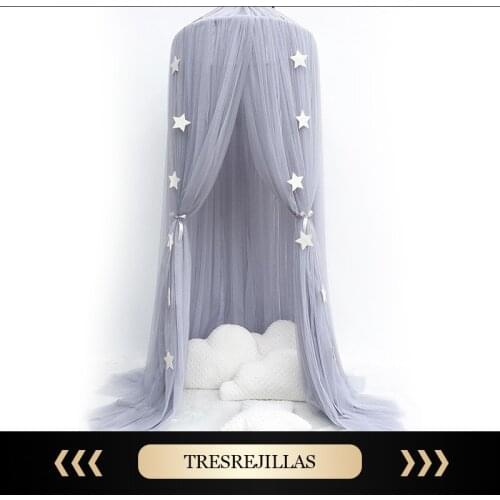 Hanging Baby Bed Canopy Mosquito Net Dome Dream Curtain Tent Baby Crib Netting Round Hung Kids Canopy Tent Children Room Decor