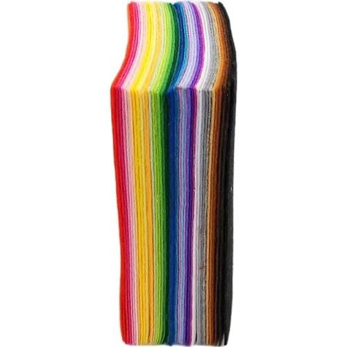 Polyester felt Fabric for patchwork diy needle sewing handmade cloth felt fabric Fieltro feltro 40 color 10*15cm