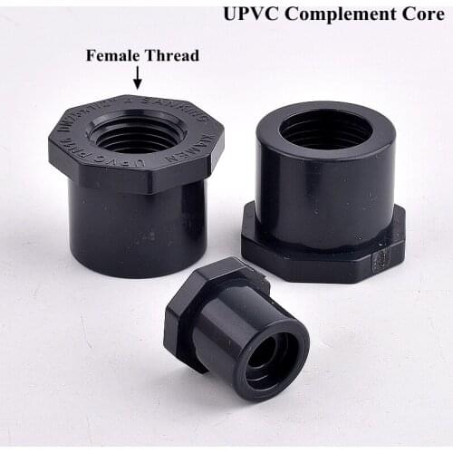 1/2"~1" Female Thread UPVC Reducing Pipe Connector Complement Core Bushing Joint Garden Watering Irrigation Water Tube Fittings
