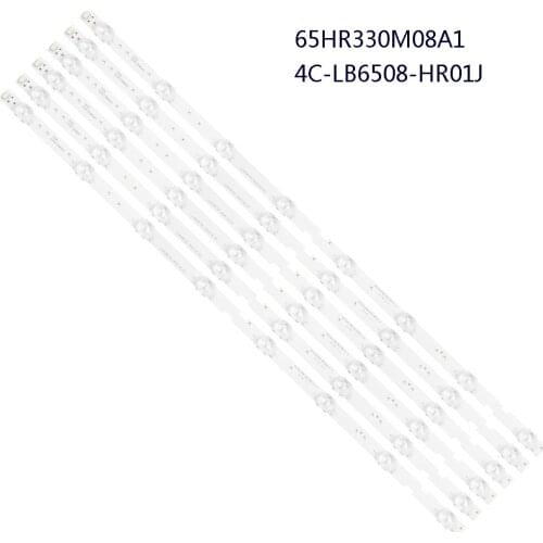 LED Backlight strip 65HR330M08A1 4C-LB6508-HR01J 8 Lamp 615mm For toshiba led tv 65p65us 65hr330m08a