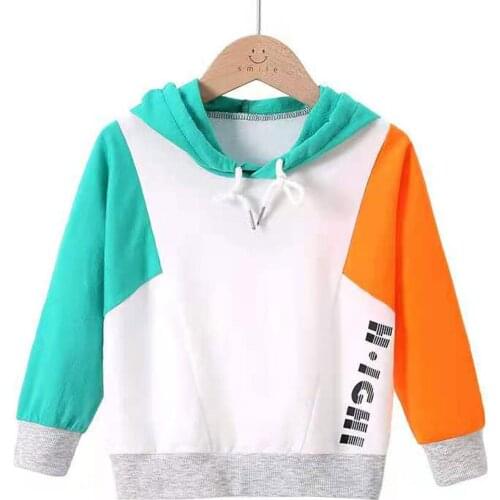 2-12Yrs Baby Girls Boys Long Sleeve Hoodies Sweatshirt Children Boy Girl Clothing Fashion Letter Sweatshirt For Spring Autumn