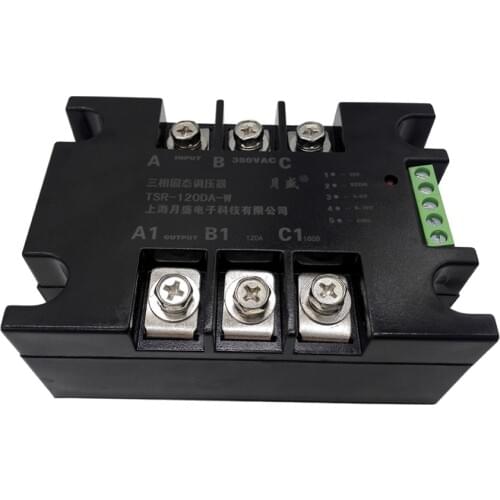 Three-phase solid-state voltage-regulator, thyristor voltage-regulator module-temperature-voltage-regulator TSR-120WA-H, 120A