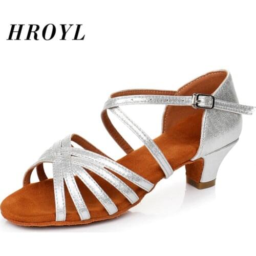 3.5cm/4cm Children Girls Ballroom/Latin Dance Dancing Shoes Professional Tango Dance Shoes Heeled Salsa Shoes Women
