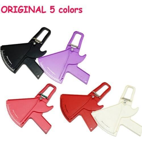 Convenient professional 0-80mm Slim Guide Skinfold Caliper Measure Body Fat Tester Analyzer Measurement Keep Health Fitness