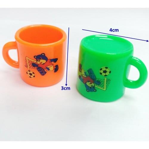 2Pieces mini bear smile Mug Pendant Cake Decoration Girl Kids Vintage School Bag Pinata Party Favors Gift Novelty Birthday Prize