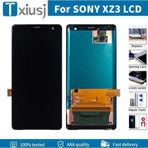 Original Super AMOLED For SONY XZ3 LCD Display Touch Screen Digitizer For SONY Xperia XZ3 Display H9493 H8416 H9496 XZ 3 LCD