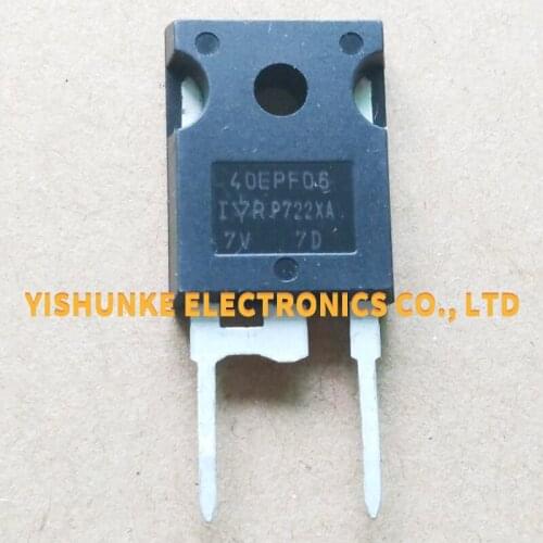 10PCS 40EPF06 40EPF06PBF TO-247 40A 600V Fast Soft Recovery Rectifier Diode