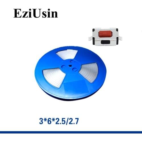 3000pcs In Tape One Reel TS-B007 3*6*2.5 / 2.7 Tactile Tact Push Button Micro Switch SMT 3*6*2.5 Long strip New type