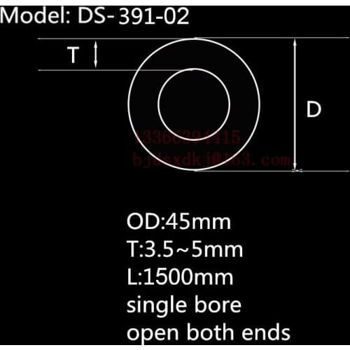 99.5%Al2O3 Heat Resistant Furnace Corundum Tube OD45*ID35*L1500mm/High Temperature Laboratory Tube Furnace Use Alumina Tube