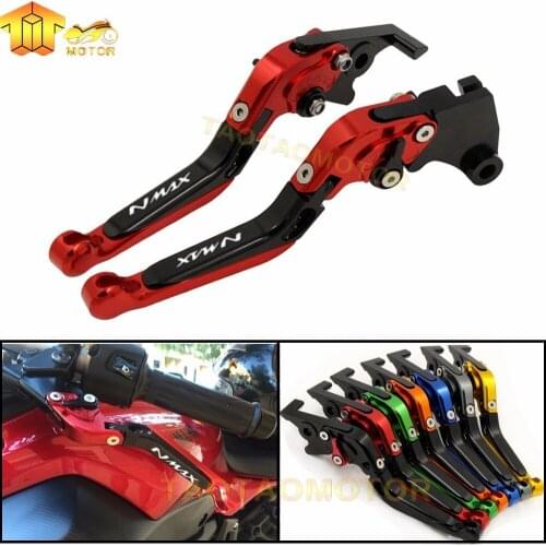 For YAMAHA NMAX 155 125 NMAX155 NMAX125 N-MAX 155 125 2015-2017 18 Motorcycle Accessories Folding Extendable Brake Clutch Levers
