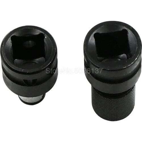 1/2 Inch Square To 1/4 Hex Shank Ratchet Socket Wrench Adapter Spanner Set Drive Converter Impact Tool Lengte 50MM Quicker