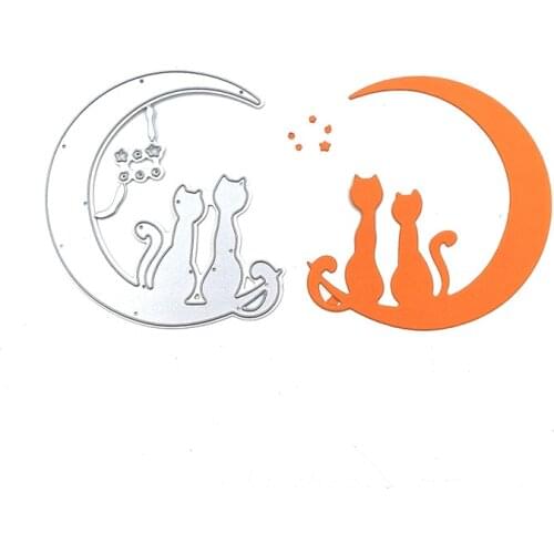 Julyarts Moon Cat Cutting Dies New 2020 Scrapbooking For DIY Embossing Scrapbook Album Paper Card Decoration Craft